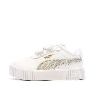 Baskets Blanches/Beiges Fille Puma Carina 2.0 pas cher
