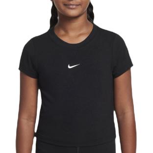 T-shirt Noir Fille Nike Slim Mod Crop pas cher
