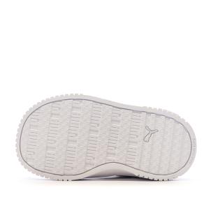 Baskets Blanches/Beiges Fille Puma Carina 2.0 vue 5