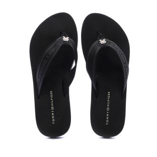 Tongs Noires Homme Tommy Hilfiger Webbing vue 3