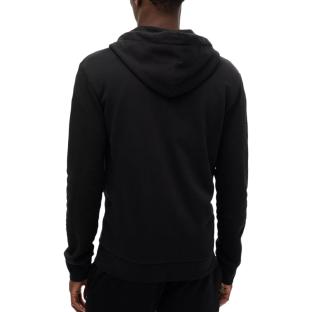Sweat Zippé Noir Homme Superdry Plain Hood vue 2