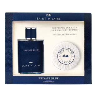 Coffret Eau de Parfum + Savon Saint Holaire Private Blue 100ml pas cher