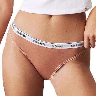 Tanga Rose Femme Calvin Klein Jeans Copper pas cher