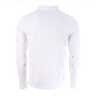 Polo Blanc Homme Hungaria Sangay vue 2