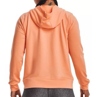 Sweat Zippée Orange Femme Under Armour Rival Terry vue 2