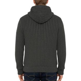 Veste en Sherpa Zippé GriseHomme Schott PLENZO vue 3