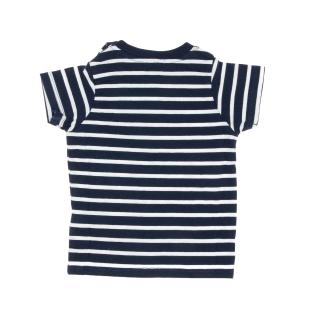 T-shirt Blanc/Marine Garçon Little Marcel LMEV0020 vue 2