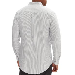 Chemise Rayures Blanc/Grise Homme Tommy Hilfiger Stripe Oxfo vue 2