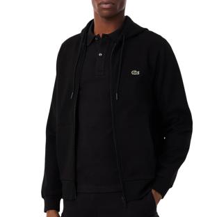 Sweat Zippé Noir Homme Lacoste Zipped vue 0