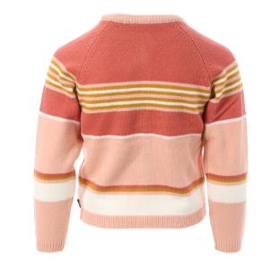 Gilet Rose à Rayures Fille EOM Ganon vue 2