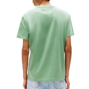 T-Shirt Vert Homme Tommy Hilfiger Reg Linear vue 2