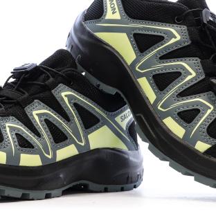 Schwarze/gelbe Salomon-Wanderschuhe für Herren „Piccolo“ Ansicht 0