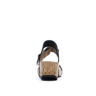Sandales Noires Femme Chattawak Laspinas vue 0