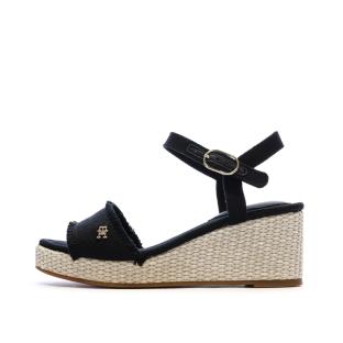 Tommy Hilfiger Women’s Black Heeled Sandals – Wedgeee Photo of the Espace des Marques %store% store - view of %key%