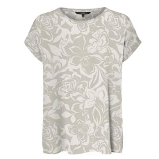 T-Shirt Beige/Blanc Femme Vero Moda Mava pas cher