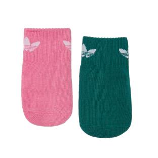 X2 Paires de Chaussettes Rose/Vert Adidas Ant Slip Sock vue 0