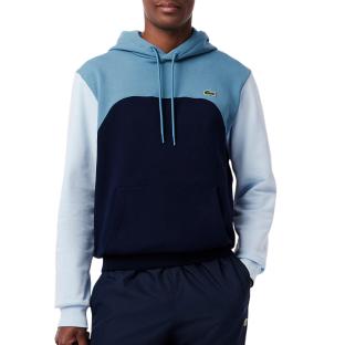 Sweat Bleu Homme Lacoste Classic Block vue 0
