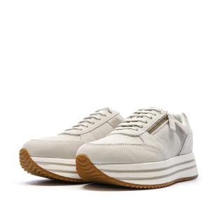 Baskets à plateforme Beige Femme Geox Kency vue 6