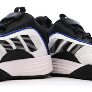 Chaussures de basketball Blanches/Noires Enfant Adidas Ownthegame vue 0