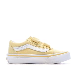 Baskets Jaune Fille Vans Old Skool V Flower vue 2
