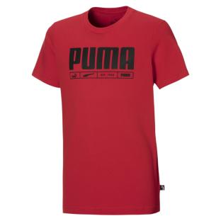 T-shirt Rouge Garçon Puma High Risk pas cher