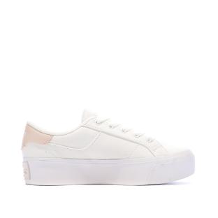 Baskets Blanches/Roses Femme Lacoste Ziane Platform vue 0