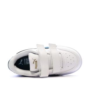 Baskets Blanches/Vertes Garçon Puma Shuffle Downtown vue 0