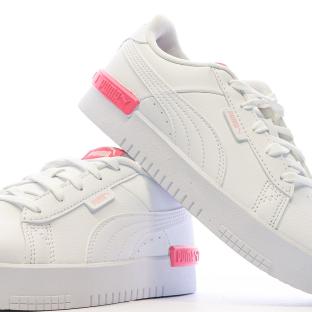 Baskets Blanc/Rose Fille Puma Jada vue 7