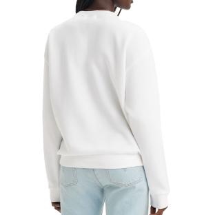 Sudadera blanca unisex Levi's de corte recto con mangas de murciélago ver 0
