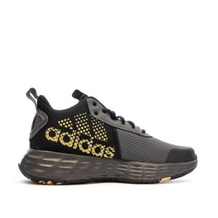 Chaussures de basketball Gris/Noir Mixte Adidas Ownthegame 2.0 K vue 2
