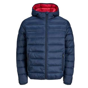 Doudoune Marine/Rouge Homme Jack & Jones Wilson pas cher