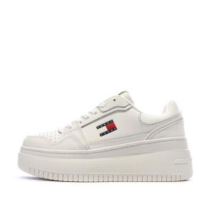 Baskets Beiges Femme Tommy Hilfiger Retro vue 0