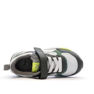 Baskets Noir/Gris/Jaune Garçon Puma Trinity vue 4
