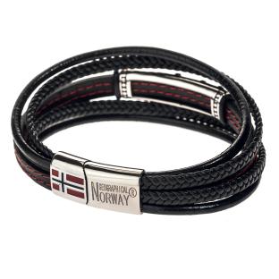 Bracelet Noir/Rouge Homme Geographical Norway 315129 vue 2