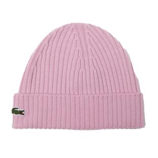 Bonnet Rose Femme Lacoste RB0001 pas cher