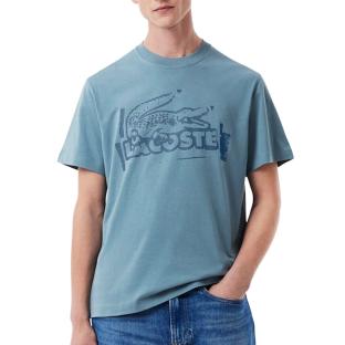 T-shirt Bleu Homme Lacoste TH0284 vue 0