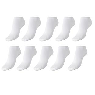 10x Paires de Chaussettes Blanches Femme Twinday 29 pas cher