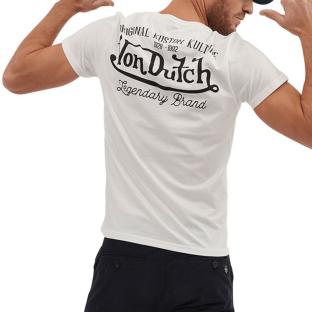 T-shirt Blanc Homme Von Dutch EYE vue 2