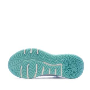 Chaussures de basket-ball Blanche/Bleu Adidas Son Of Chi vue 0