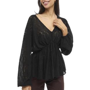 Blouse Noire Femme Vila Viseba vue 0