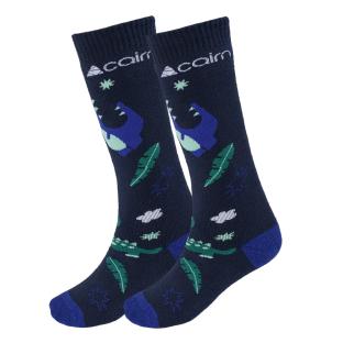 Duo Chaussettes Noir/Bleu Enfant Cairn Spirit pas cher
