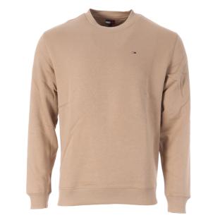 Sweat Beige Violet Homme Tommy Hilfiger Reg Flag Crew pas cher