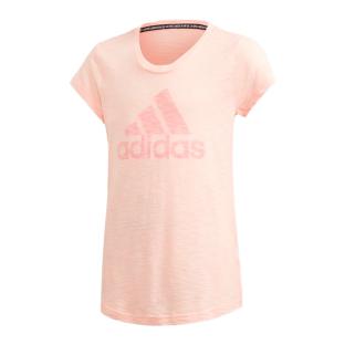 T-shirt Rose Fille Adidas Haves pas cher