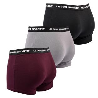 Lot de 3 Boxers Noir/Gris/Bordeaux Homme Le Coq Sportif Boxer vue 2