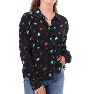 Chemise Marine à Motifs Femme Teddy Smith Clelie pas cher