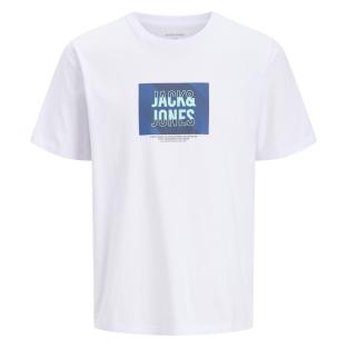 Weißes Herren-T-Shirt von Jack & Jones, Modell „Hudson“ Ansicht 0