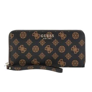 Portefeuille Marron Femme Guess Around pas cher