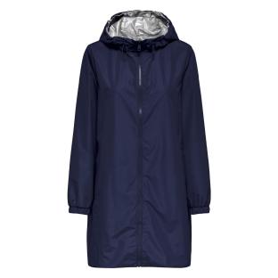 Coupe vent à capuche réversible Marine/Argent Femme Only Fry pas cher