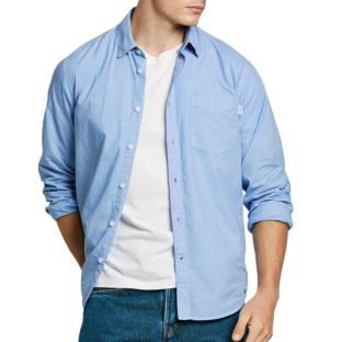 Chemises Bleue Homme Pepe jeans Arnold [688204773db31] pas cher