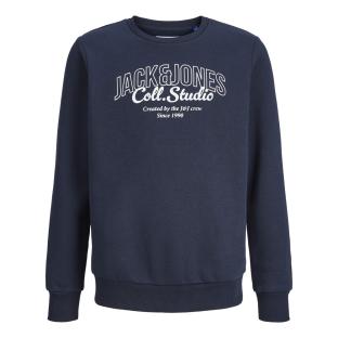 Sweat Marine Foncé Garçon Jack & Jones Makoto vue 3